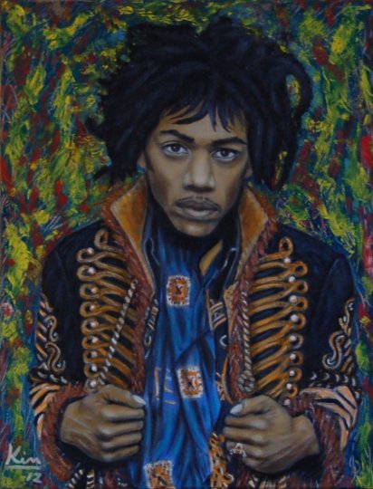 Oil Painting > Virtuoso ( Jimi Hendrix )